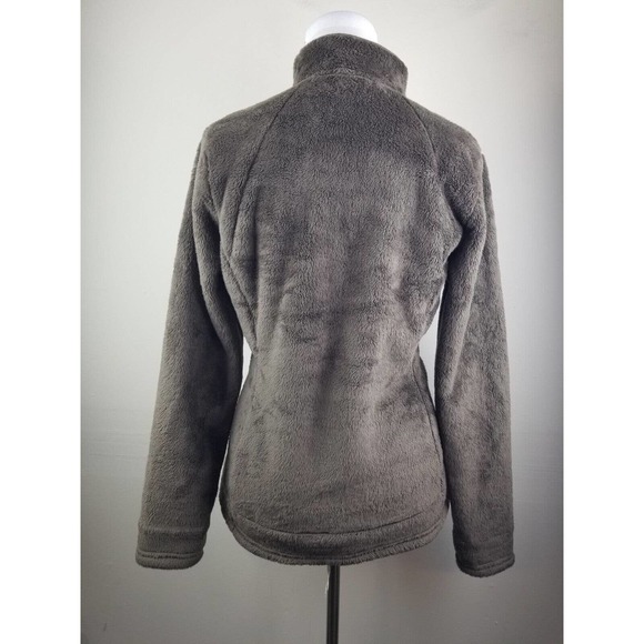 The North Face Fleece Jacket 1/4 Zip Pullover Womens Medium Brown Fuzzy Soft - Picture 3 of 6